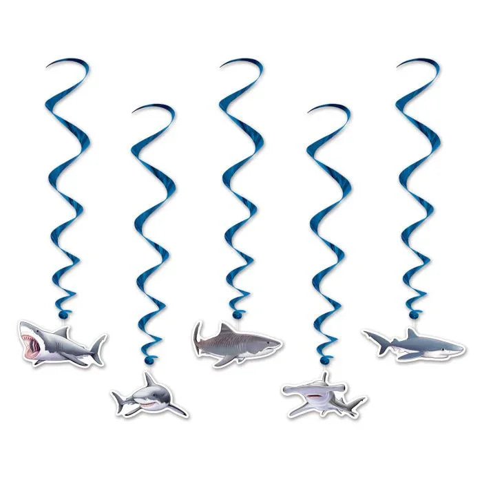 Shark Whirl Decorations 5pcs | 1ct - Zurchers