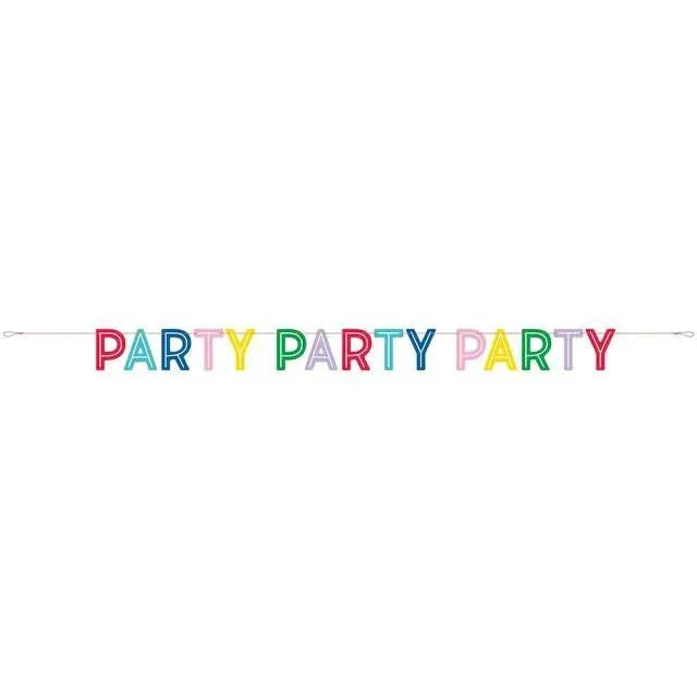 Colorful PARTY Letter Banner 7Ft | 1ct - Zurchers