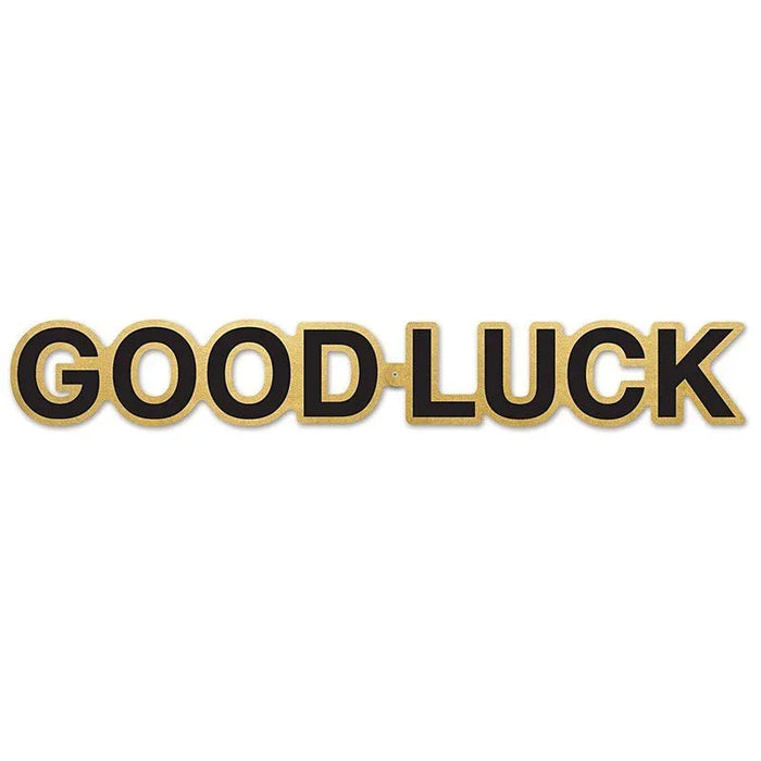 Gold Good Luck Foil Streamer 12Ft | 1ct - Zurchers