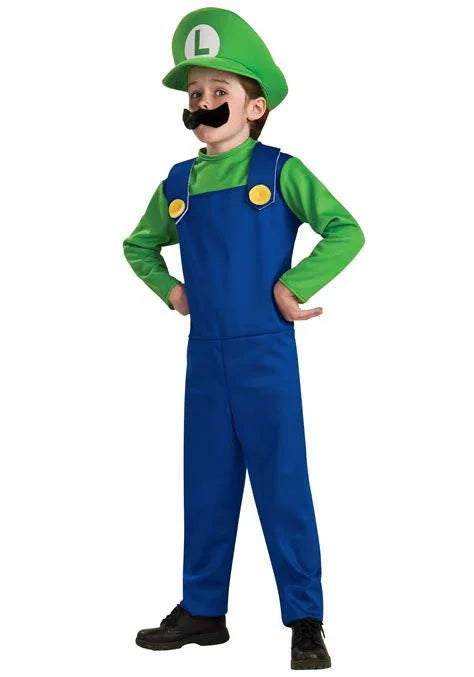 Super Mario Luigi Childs Costume | 1 ct - Zurchers