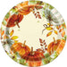 Thanksgiving Watercolor Fall Pumpkin Paper Plates 9" | 8 ct - Zurchers