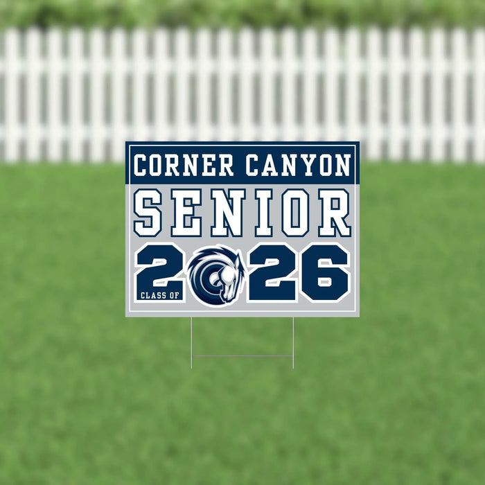 Corner Canyon UT 2026 Senior Yard Sign | 1ct - Zurchers