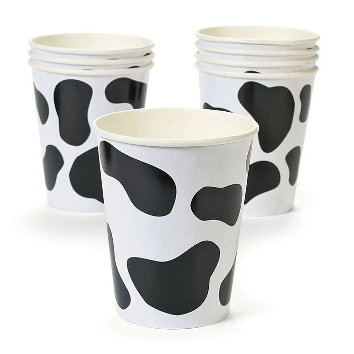 Cow Print Paper Cups, 9 oz. | 8 ct - Zurchers