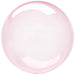 Crystal Clearz Bubble Balloon Dark Pink 18'' | 1 ct - Zurchers