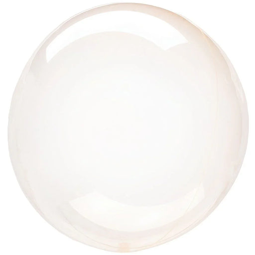 Crystal Clearz Bubble Balloon Orange 18'' | 1 ct - Zurchers