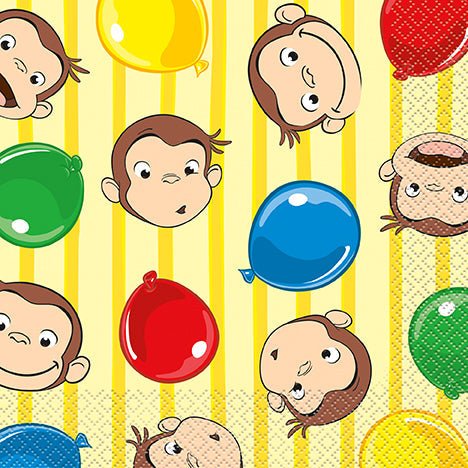 Curious George Lunch Napkins | 16ct