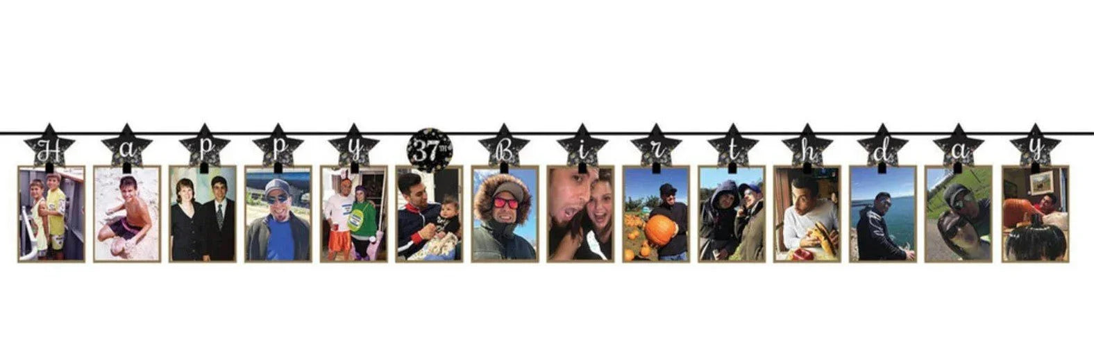 Custom Photo Garland Happy Birthday Banner | 1ct - Zurchers