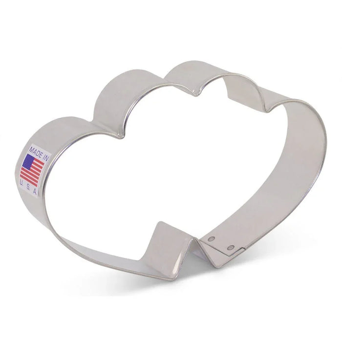 Valentine's Flour Box Bakery's Double Heart Cookie Cutter 3" x 4 5/8" | 1 ct - Zurchers