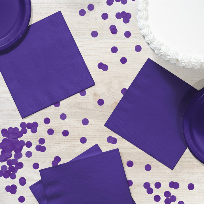 Luncheon Napkin Purple - Party Supplies