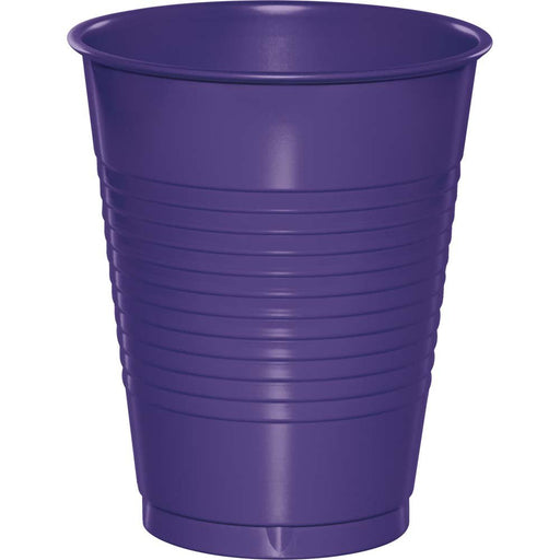 Deep Purple Plastic Cups 16oz | 20ct