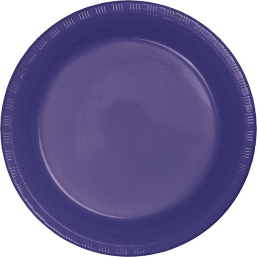 Deep Purple Plastic Plates 7" | 20ct