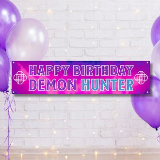 Demon Hunter Happy Birthday To - Go Banner– 50" (1/pkg) - Zurchers