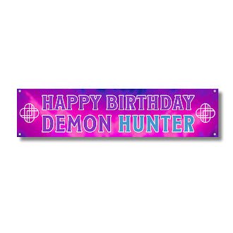 Demon Hunter Happy Birthday To - Go Banner– 50" (1/pkg) - Zurchers