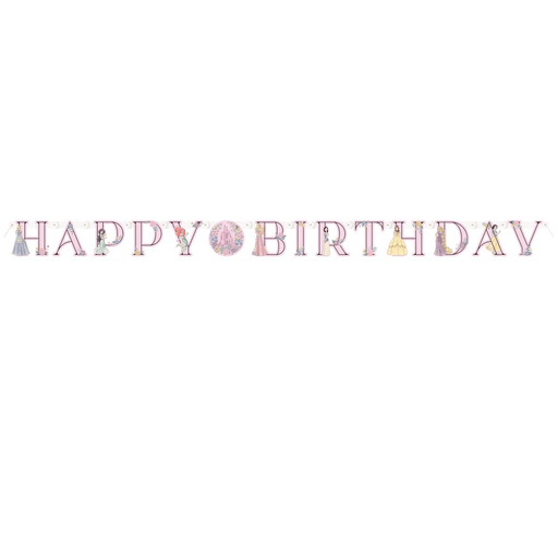 Disney Princess Happy Birthday Banner 6' | 1ct - Zurchers