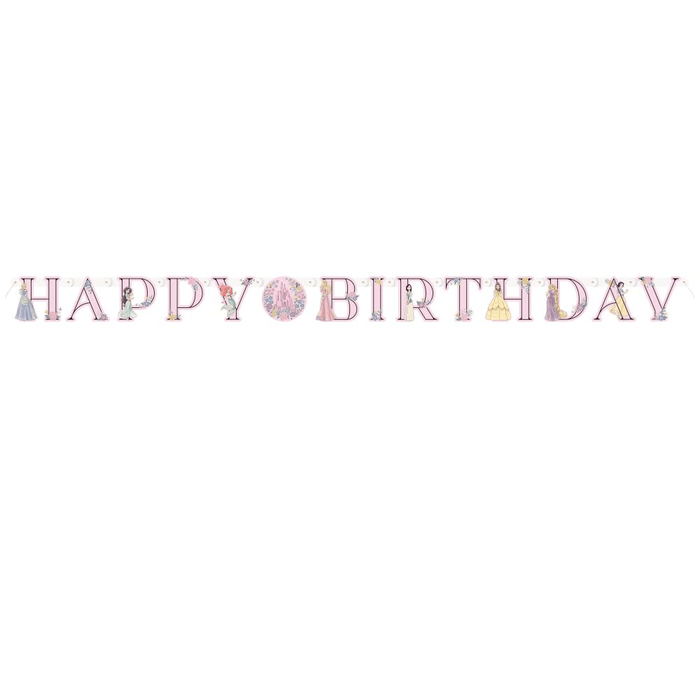Disney Princess Happy Birthday Banner 6' | 1ct - Zurchers