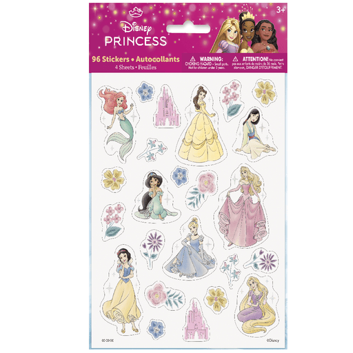 Disney Princess Sticker Sheet | 96pcs - Zurchers
