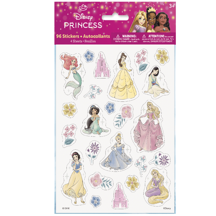 Disney Princess Sticker Sheet | 96pcs - Zurchers