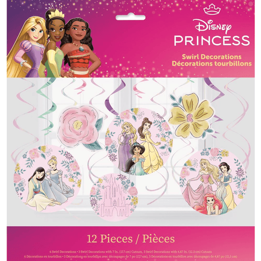 Disney Princess Swirl Decorations | 12pcs - Zurchers