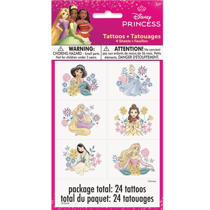 Disney Princess Tattoos | 24ct - Zurchers