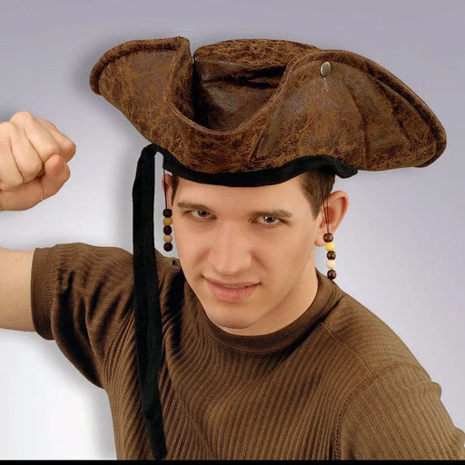 Distressed Pirate Hat With bead | 1ct - Zurchers