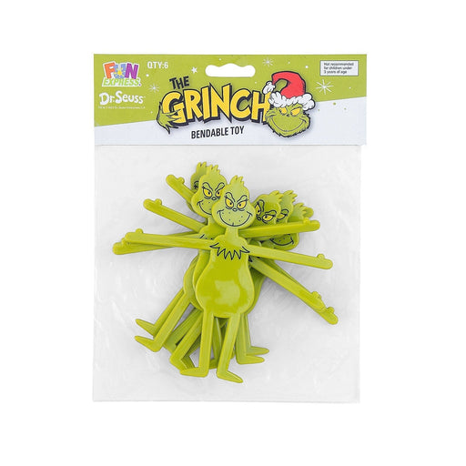 Dr. Seuss™ The Grinch Bendable Toys 4.5" | 6 ct - Zurchers