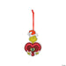  A completed three size heart gring ornament from the Dr. Seuss™ The Grinch Growing Heart Ornament Craft Kit Packs.