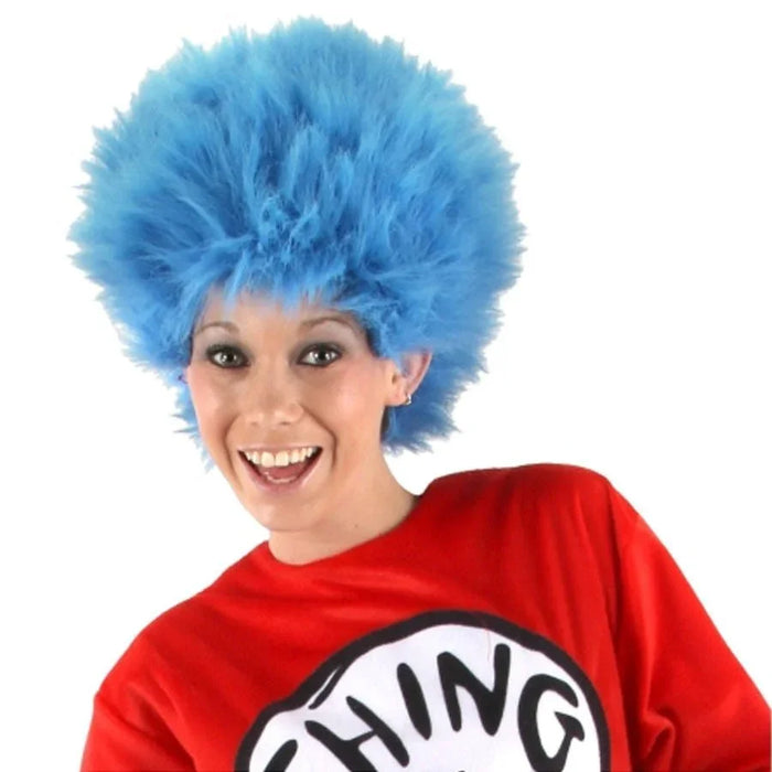 Dr. Seuss Thing 1 & 2 Deluxe Fur Wig Adult | 1ct - Zurchers
