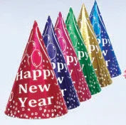 Happy New Year foil Cone Hat 7" | 1ct - Zurchers