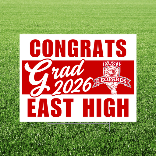 East High School Grad Yard Sign 24" x 18" | 1 ct