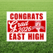 East High School Grad Yard Sign 24" x 18" | 1 ct - Zurchers