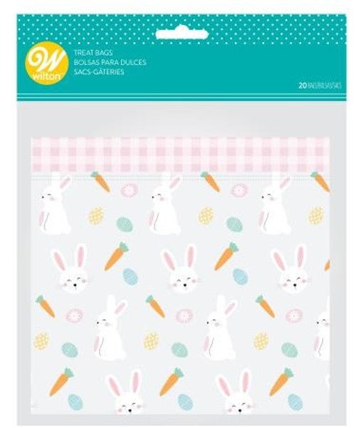 Easter Bunny Carrot Egg Resealable Sandwich Bags with Zipper | 20 ct
