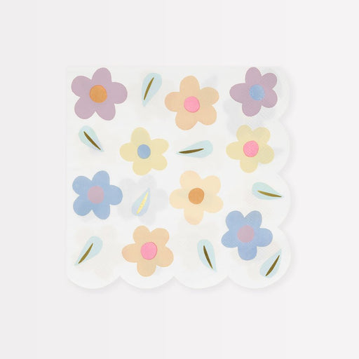 Easter Happy Flowers Lunch Napkins | 16 ct