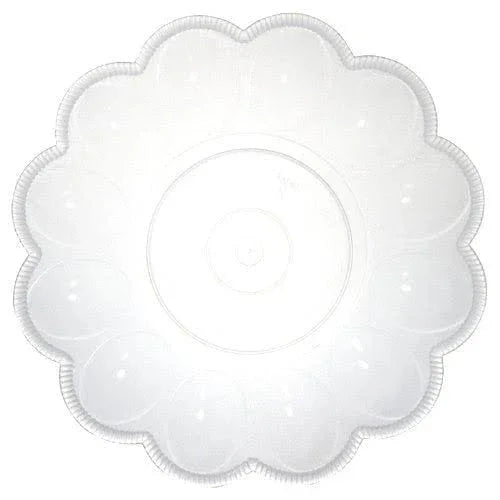 Egg Platter Clear 9.5" | 1ct - Zurchers