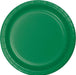 9in Paper Plate Emerald Green - Party Supplies