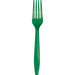 Emerald Green Plastic Forks | 24ct - Zurchers