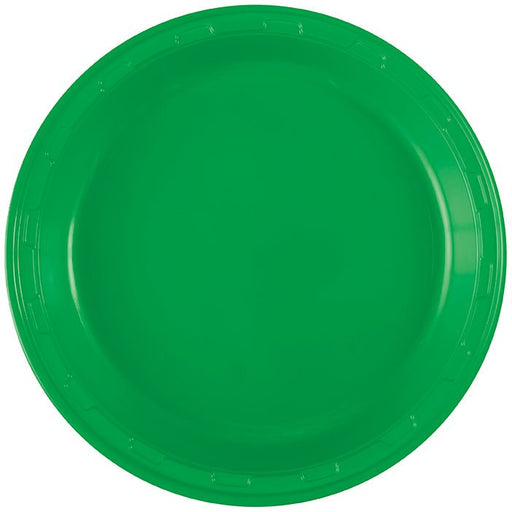 Emerald Green Plastic Plate 10in | 50ct