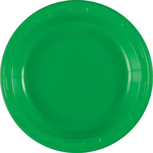 Emerald Green Plastic Plate 7in | 50ct