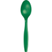 Emerald Green Plastic Spoons | 24ct - Zurchers