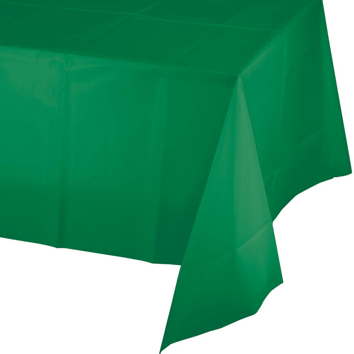 Emerald Green Plastic Tablecover 54"x108" | 1ct - Zurchers