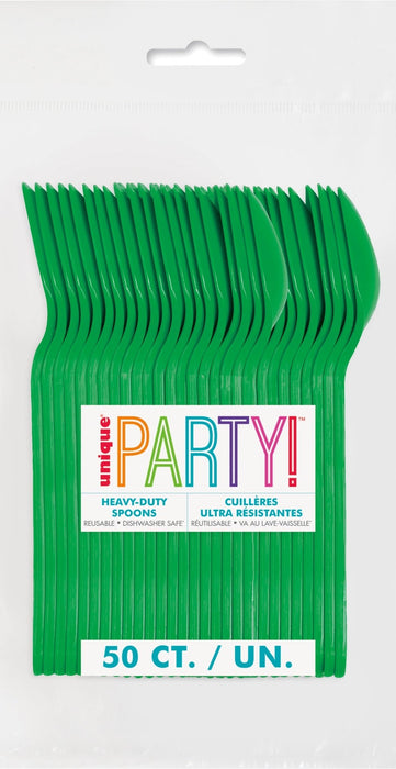 50ct Spoons Tru Navy Premium - Party Supplies