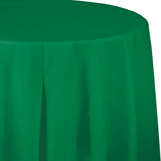 Emerald Green Round Tablecover 82" | 1ct