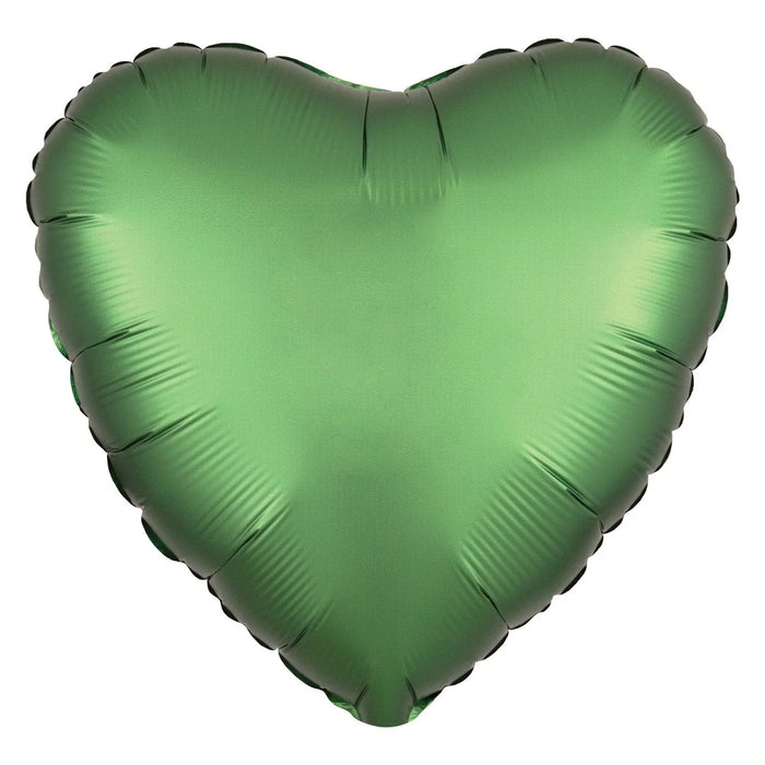 Emerald Satin Heart Balloon, 18'' | 1 ct - Zurchers