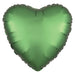 Emerald Satin Heart Balloon, 18'' | 1 ct - Zurchers