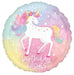 Enchanted Unicorn Birthday Wishes Mylar Balloon 18" | 1 ct - Zurchers