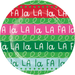 “Fa La La” Holiday Plate in Red, Green, and Pink | 1ct - Zurchers