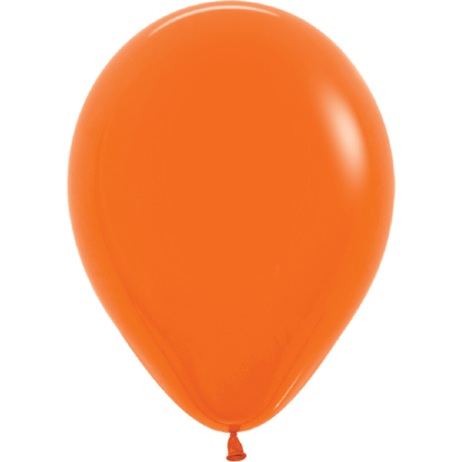 Fashion Orange Latex Balloon w/ Helium & Hi - Float, 11" | 1 ct - Zurchers