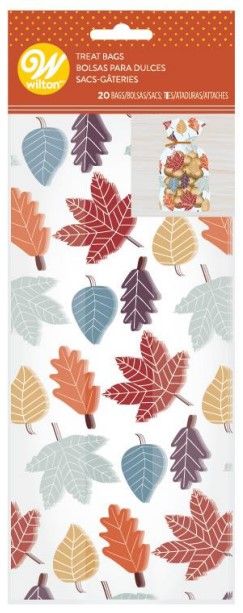 Autumn Leaves Treat Bags 4" x 2" x 9.5" | 20-Count