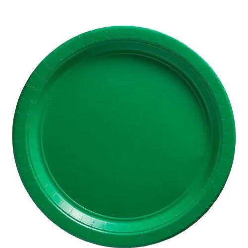 Festive Green Lunch Paper Plates 8.5" | 20ct - Zurchers