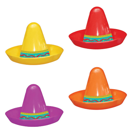 Fiesta Cinco De Mayo Plastic Mini Sombreros | 1ct