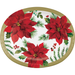 These Christmas Posh Poinsettia Oval Plates are perfect for your holiday gathering. 10"x12" in size, these plates feature an elegant poinsettia design. With 8 plates in a pack, you'll have plenty to serve your guests this season.